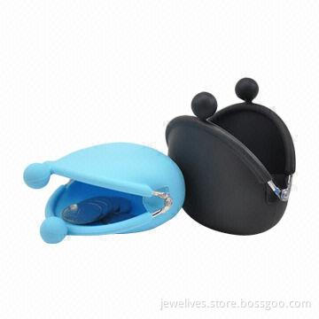 Classic silicone coin holders with metal lock